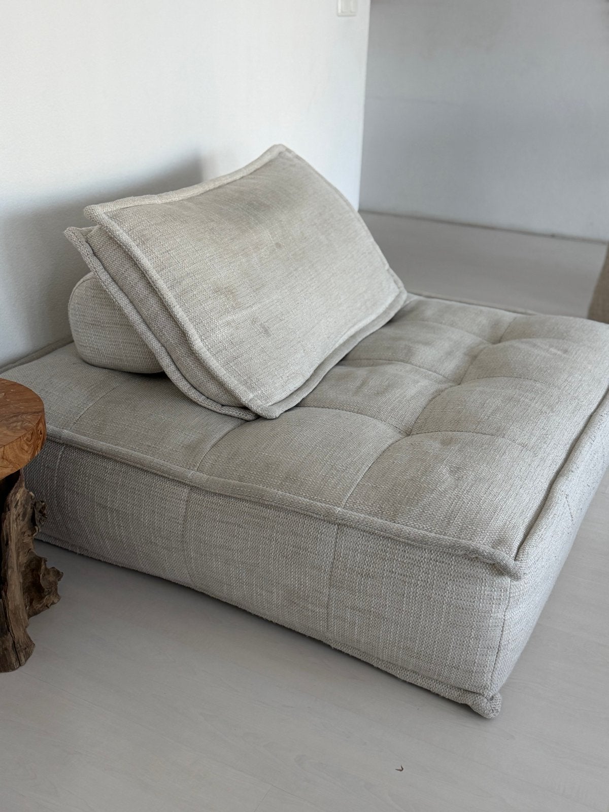 Loods 5 Loungebank / Vloerbank - Zo goed als nieuw, Huis en Inrichting, Banken | Bankstellen, Ophalen, Eenpersoons, 75 tot 100 cm