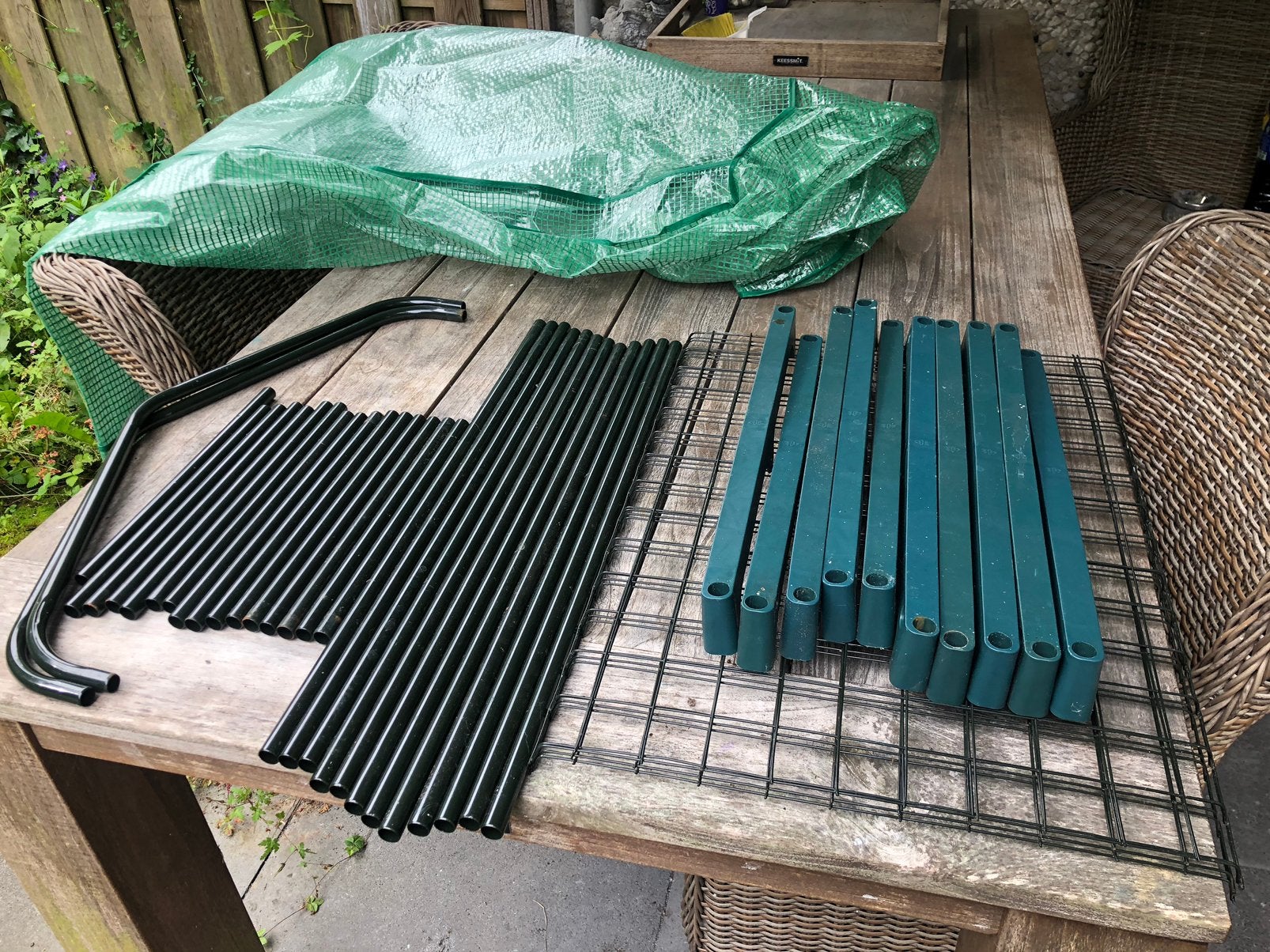 Tuin kas zeer netjes, Tuin en Terras, Kassen, Gebruikt, Overige materialen, Kweekkas, Ophalen