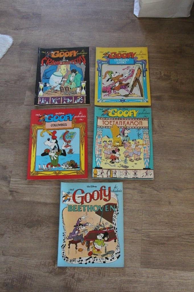 5 strips Goofy, Boeken, Gelezen, Walt Disney, Europa, Ophalen of Verzenden