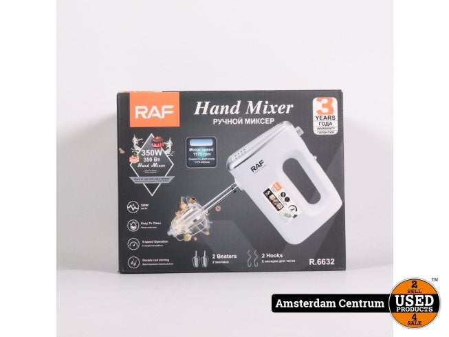 RAF R.6632 Hand Mixer - Nieuw, Flex Ltd., Nieuw, https://flex.com/contact-us, Nobelstraat 10, 5807 GA Oostrum LB, Limburg, Nederland