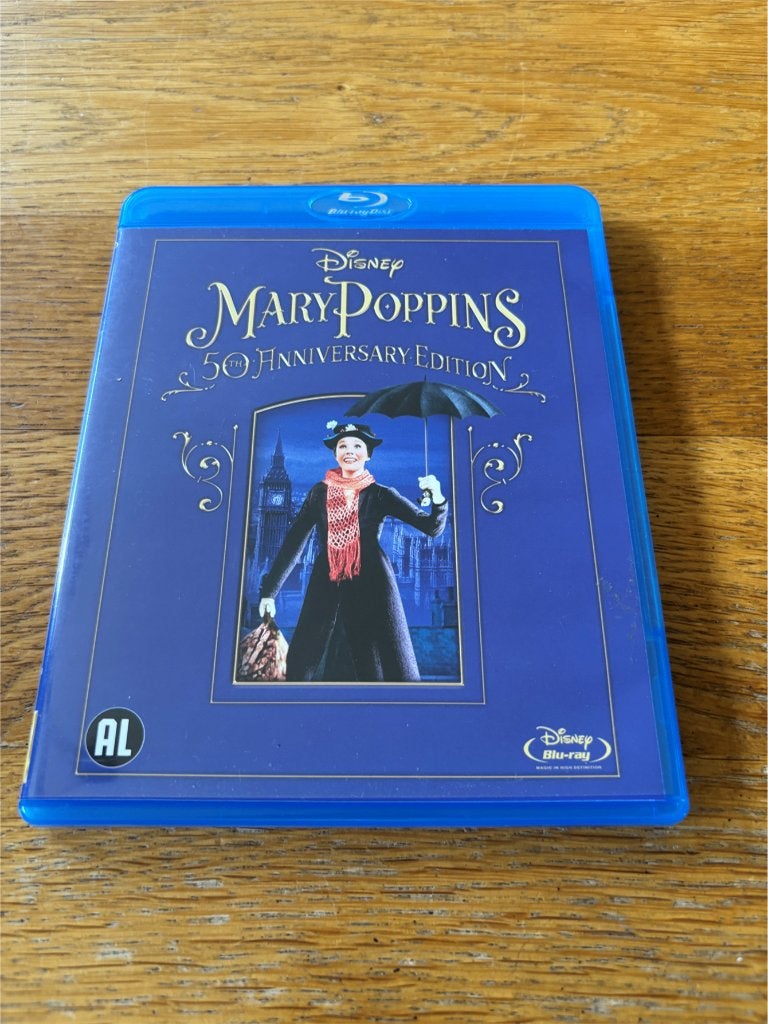Blu-ray Mary Poppins - 50th Anniversary Edition - NL-Uitgave, Avontuur, Gebruikt, Alle leeftijden, Nederlands