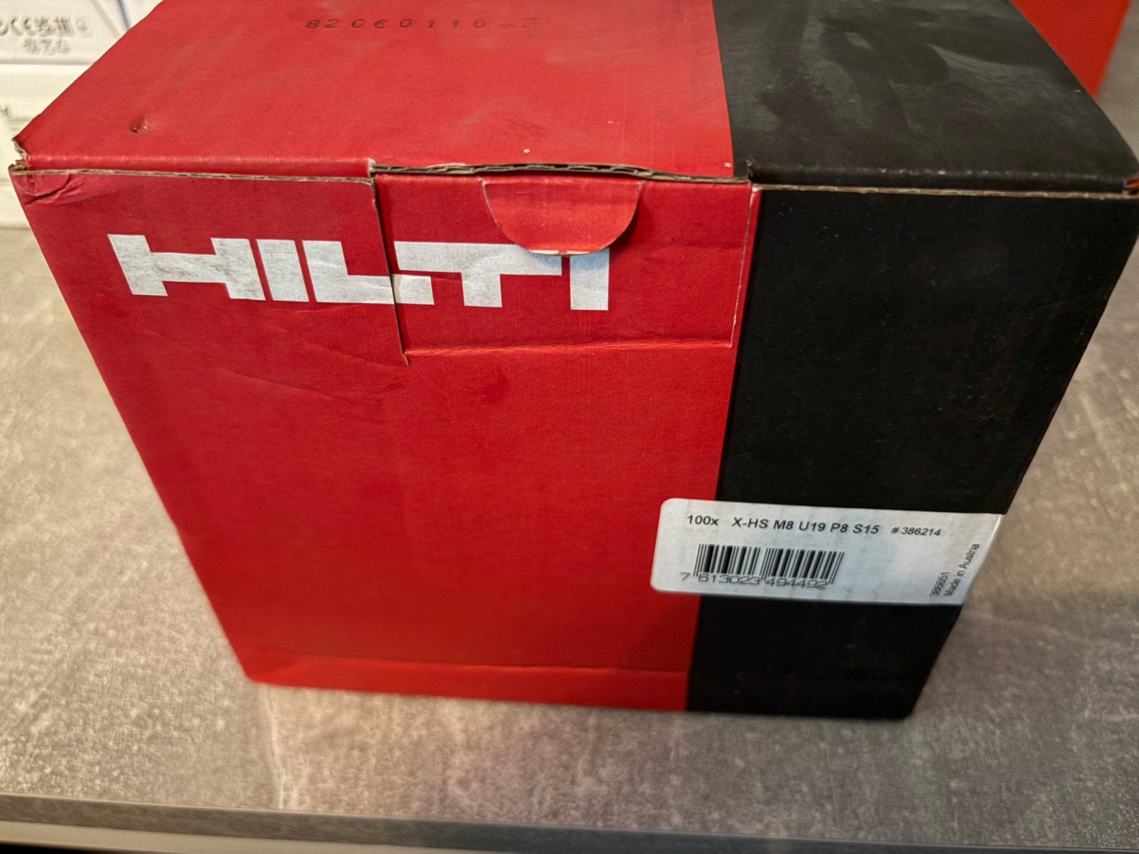 Hilti X-HS M8 U19 P8 S15 plafondhangers – 100 stuks – Nieuw, Ophalen of Verzenden, Zo goed als nieuw