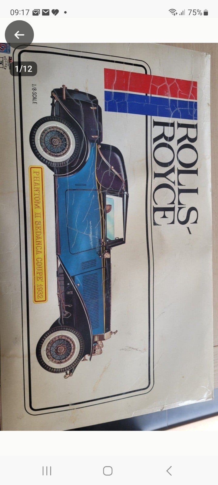 pocher bouwdoos 1:8 rolls royce, Hobby en Vrije tijd, Modelauto's | 1:5 tot 1:12, Ophalen of Verzenden, Gebruikt, Auto