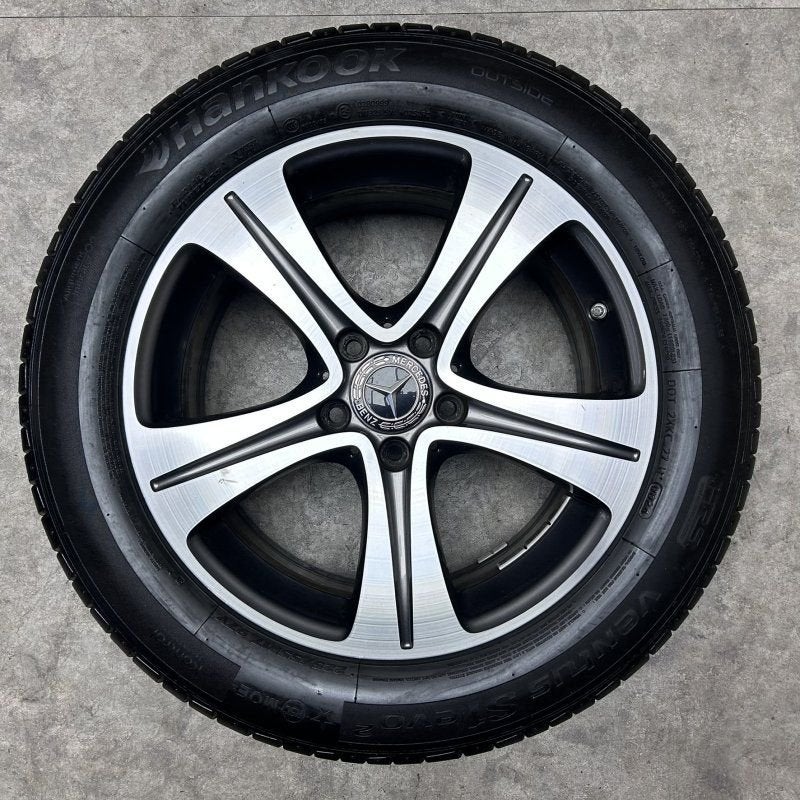 17 inch originele velgen + zomerbanden Mercedes E klasse, Gebruikt, -, -, Banden en Velgen
