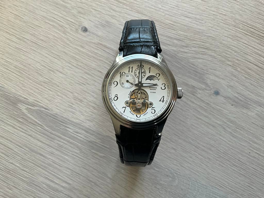 T.W.S. Epoque Automatic Horloge - Stijlvol en Tijdloos, Overige merken, Staal, Polshorloge, Ophalen of Verzenden