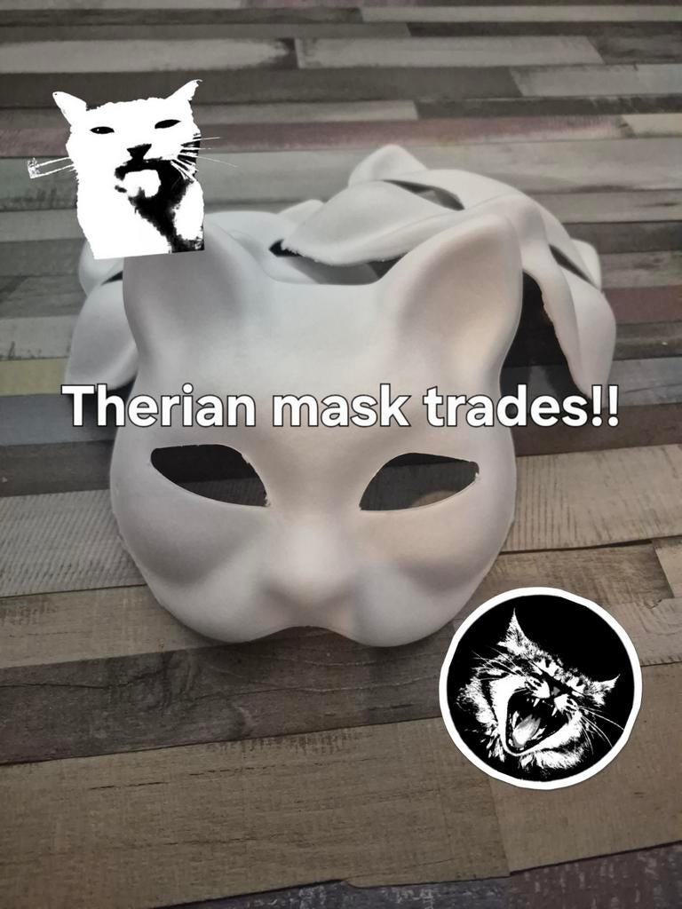 " therian " mask trades! (DE FOTO'S ZIJN NIET TE RUIL), Ophalen of Verzenden, Nieuw, Bovenkleding