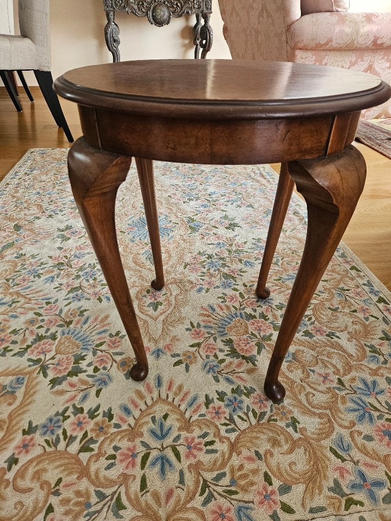 Klassiek houten bijzettafel, Ophalen, Rechthoekig, Minder dan 55 cm