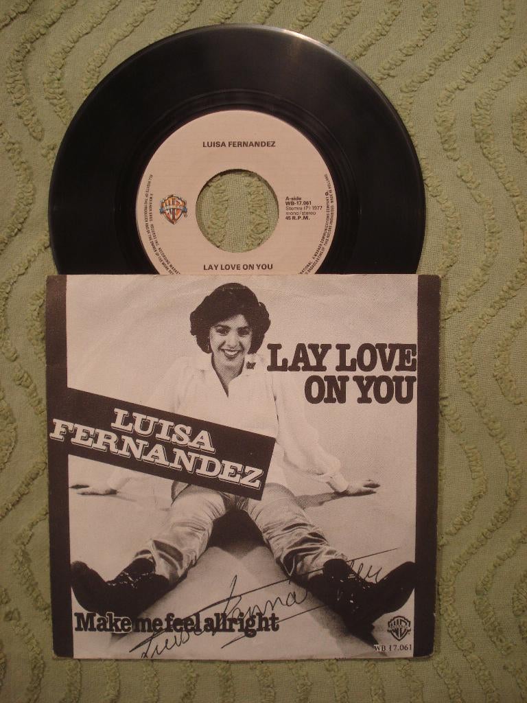 Luisa Fernandez 7" Vinyl Single: ‘Lay love on you’ (NL), 7 inch, Single, Ophalen of Verzenden, Zo goed als nieuw