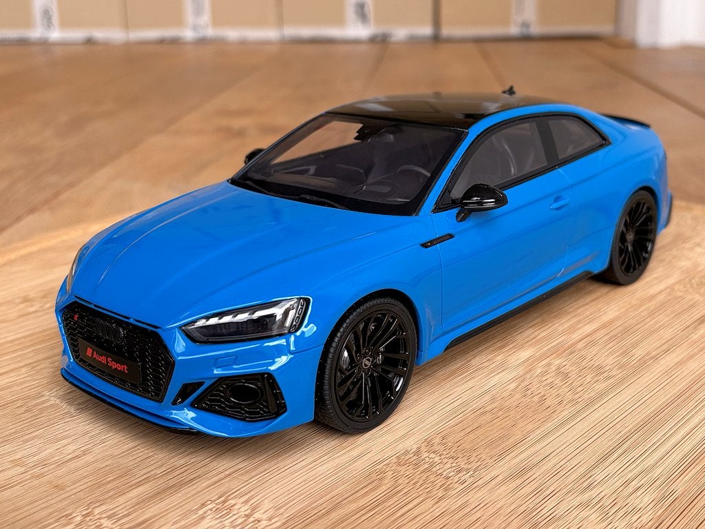 Audi RS5 (B9) Coupé blauw 1:18 GT Spirit GT311 nieuw in doos, Ophalen of Verzenden, Nieuw, Auto, Overige merken