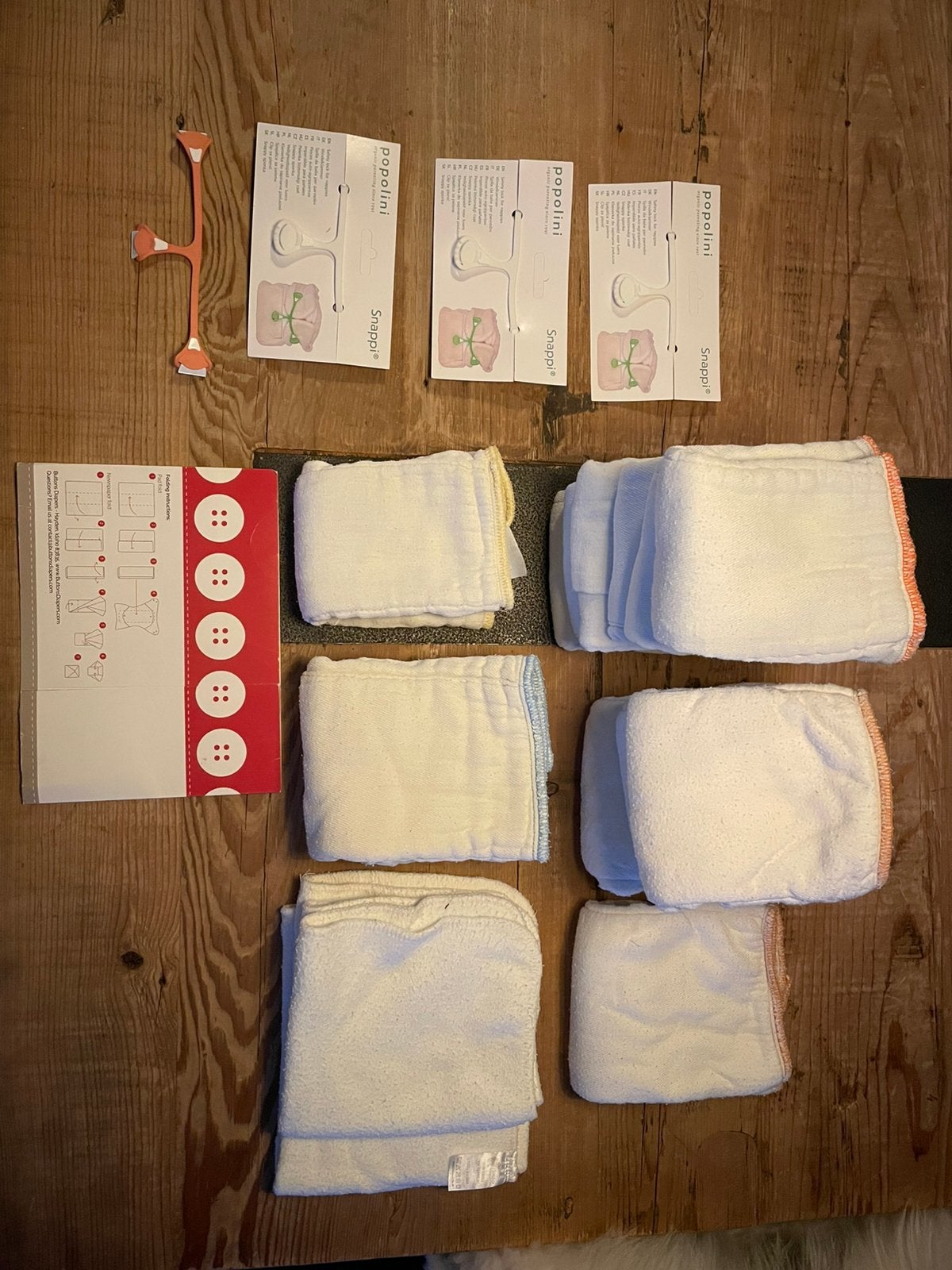 XKKO Prefolds + Little Lamb Inleggers + 4 Snappi Sluiters, Ophalen of Verzenden, Gebruikt