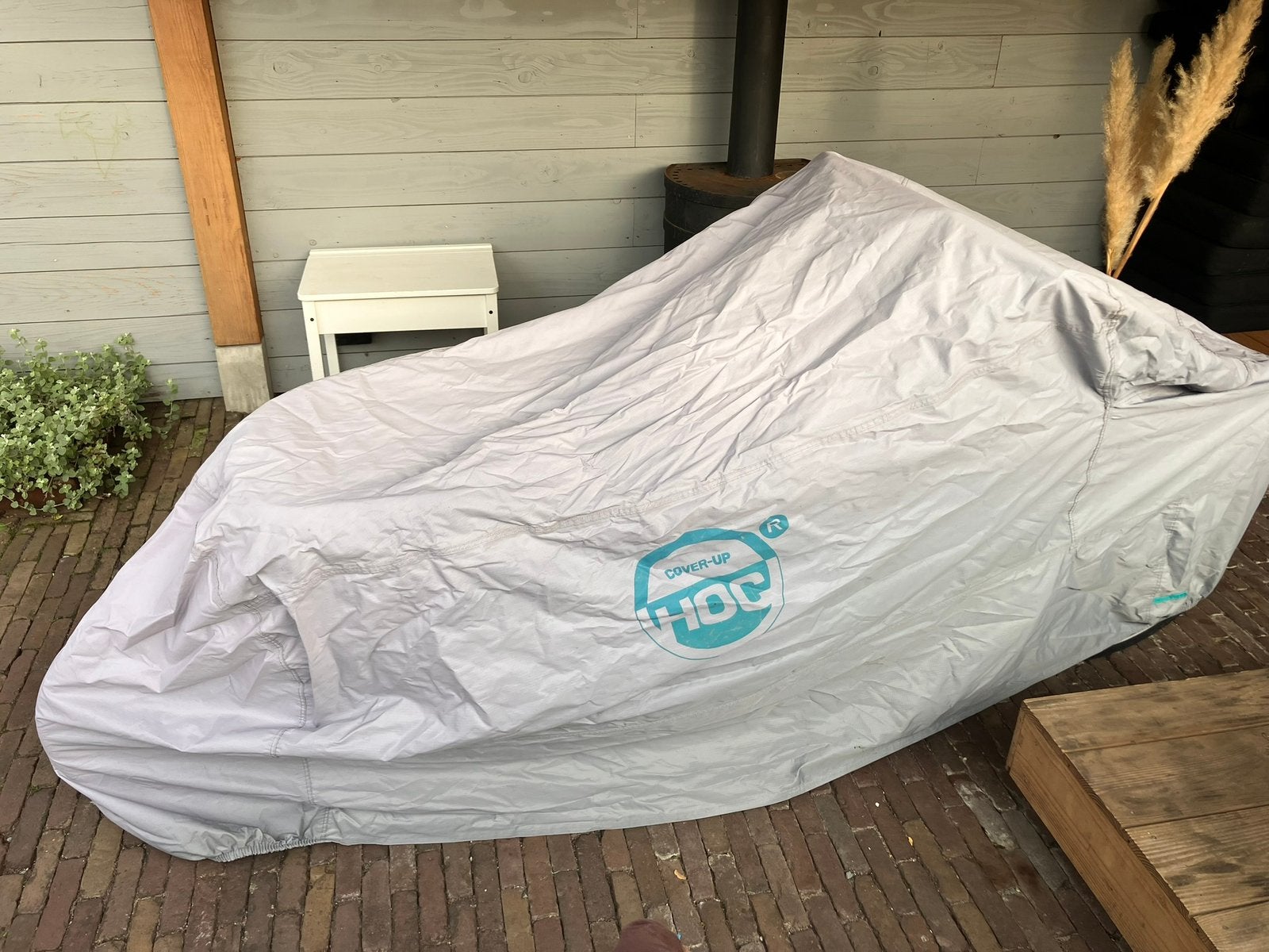 Afdekzeil voor bakfiets cover up HOC, Fietsen en Brommers, Ophalen of Verzenden, Zo goed als nieuw, 1 kind