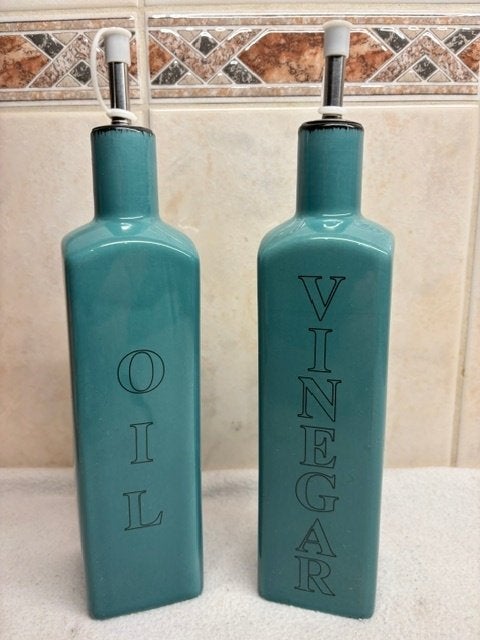 Set Oil & Vinegar Flessen, Antiek en Kunst, Ophalen of Verzenden