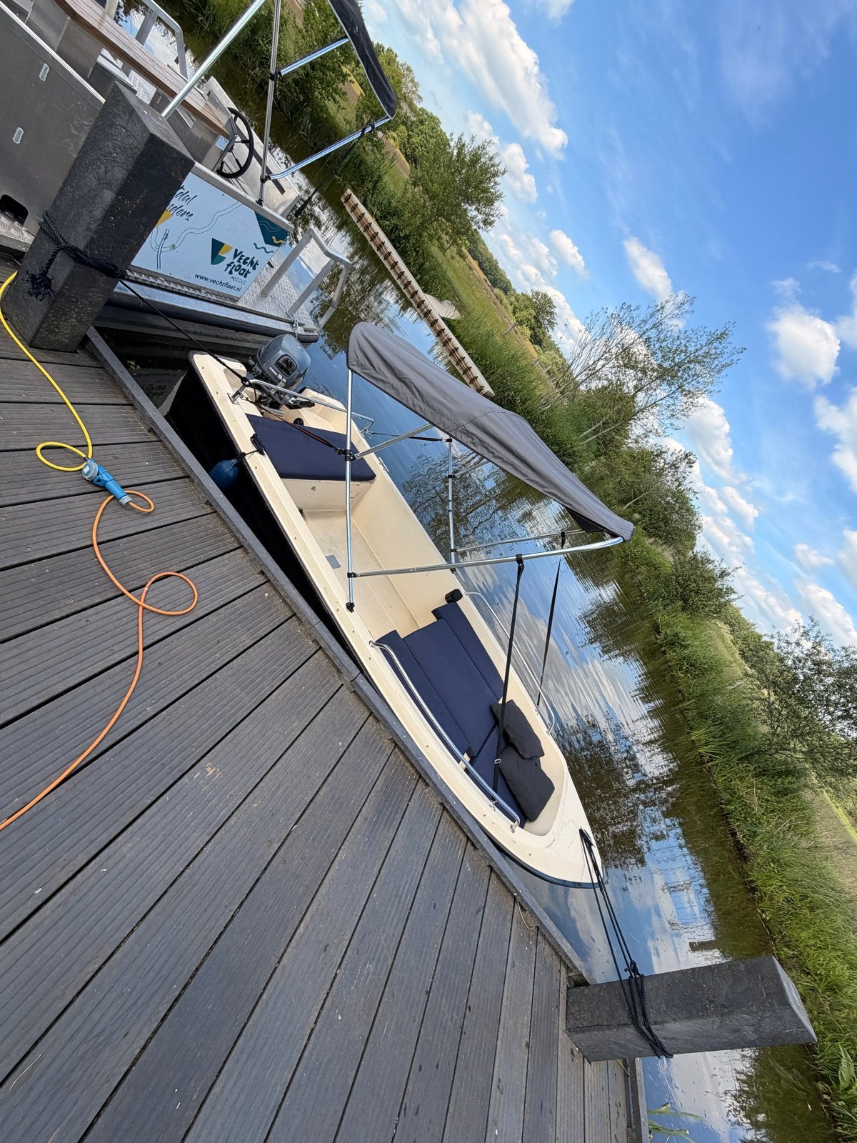Verano 420 met 9,9PK Yamaha motor en trailer, Watersport en Boten, Ophalen, Overige merken, Gebruikt, Buitenboordmotor