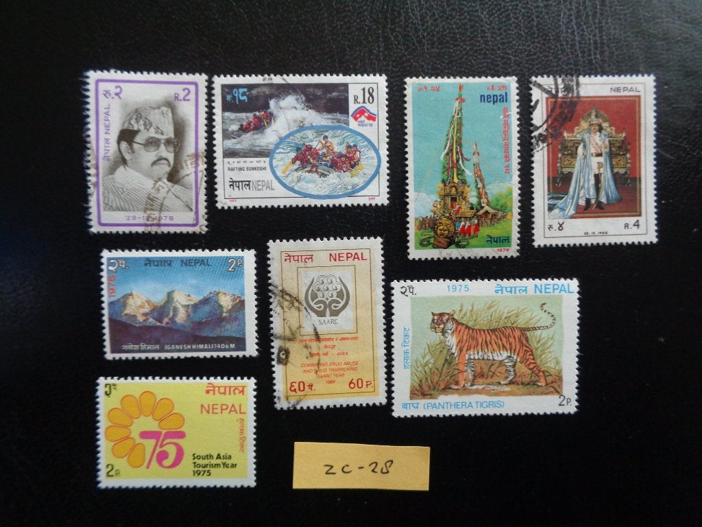 nepal - diverse (zc-28), Ophalen of Verzenden, Gestempeld, Zuid-Azië