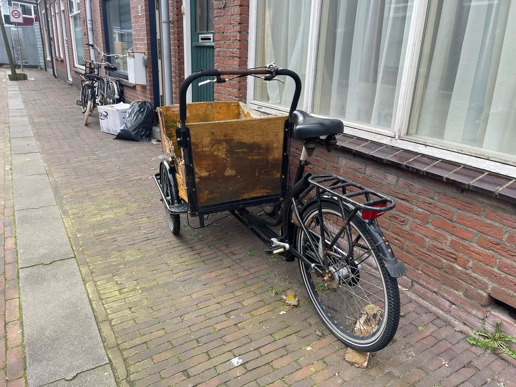 Bakfiets met houten bak - Ideaal voor transport, Fietsen en Brommers, Overige merken, Gebruikt, Goederen, Ophalen of Verzenden