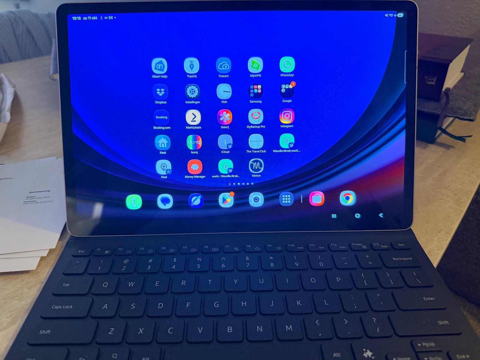 Samsung Tablet S9 plus  met AI toetsenbord en Samsung Pen, Ophalen of Verzenden, Zo goed als nieuw, 11 inch, Wi-Fi