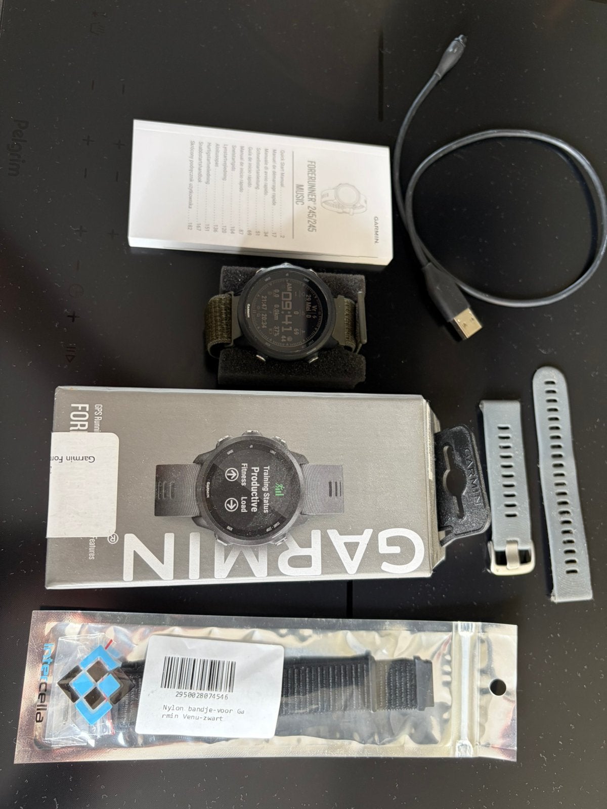 Garmin forerunner 245, Hoogte, Zwart, IOS, Ophalen of Verzenden