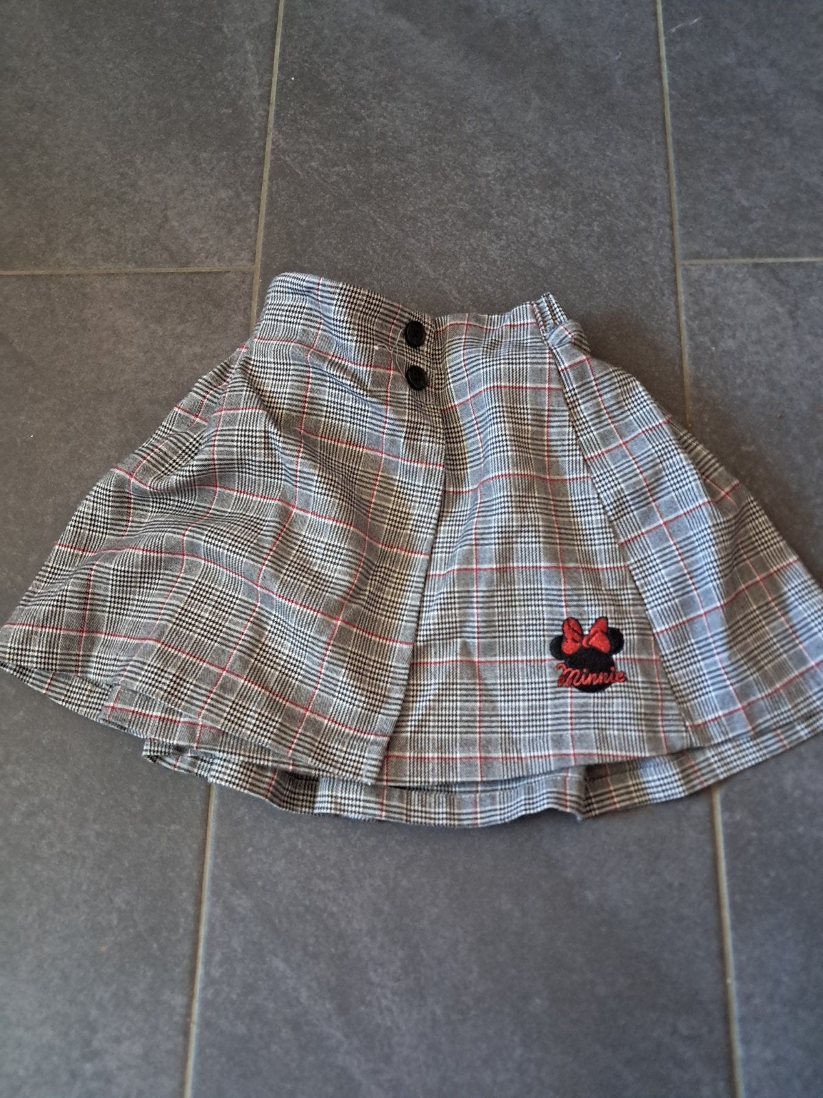 Minnie Mouse rokje maat 122 - Geruit met rood accent, Kinderen en Baby's, Kinderkleding | Maat 122, Meisje, Minnie Mouse, Ophalen of Verzenden