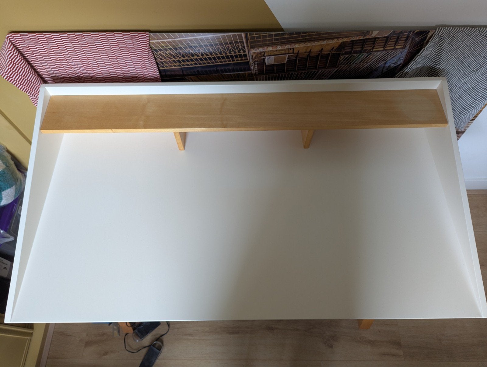 Laforma Stick Bureau 120x65 cm - Wit/Hout, Ophalen, Opbergruimte, Hout, Zo goed als nieuw