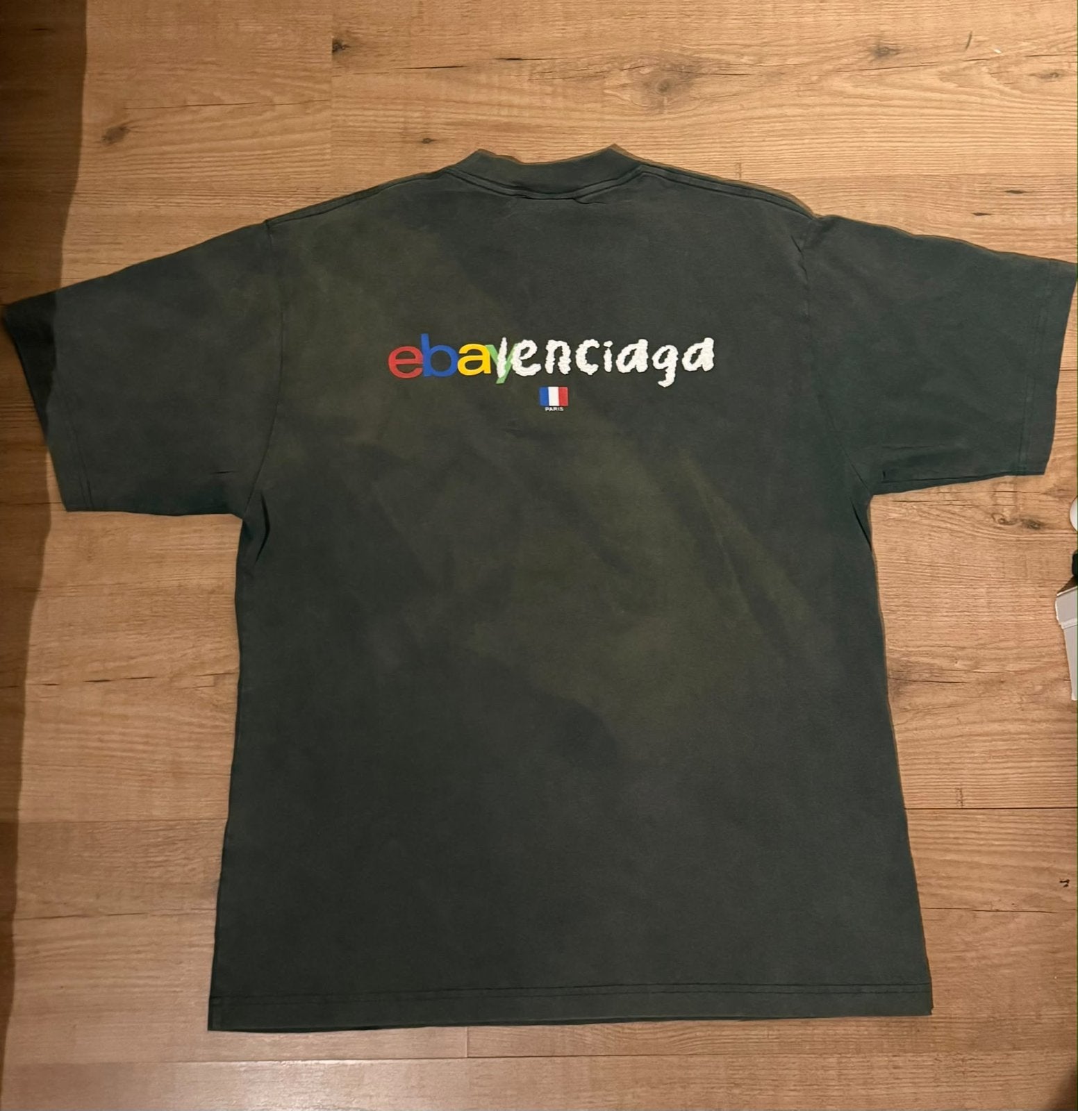 Balenciaga x eBay T-shirt - Zwart/Grijs, Verzenden, Gedragen, Maat 52/54 (L), Zwart