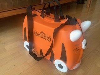 Trunki Ride-On handbagage koffer kinderkoffer Tijger Tipu, Sieraden, Tassen en Uiterlijk, Koffers, Hard kunststof, Minder dan 50 cm