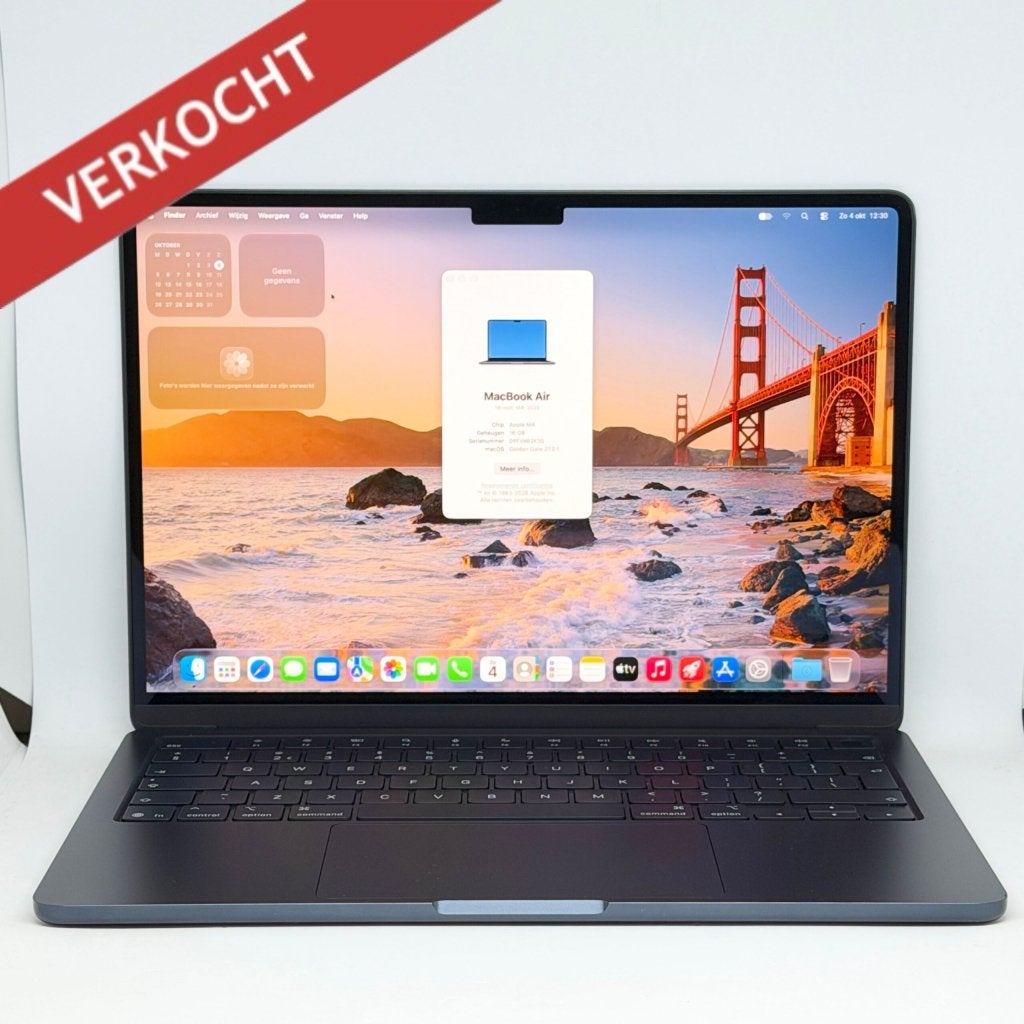 MacBook Air M4 16GB 512GB /100% batt /zeer net /garantie., Apple, Zo goed als nieuw, Support@apple.com, Apple Park Way, Cupertino, California