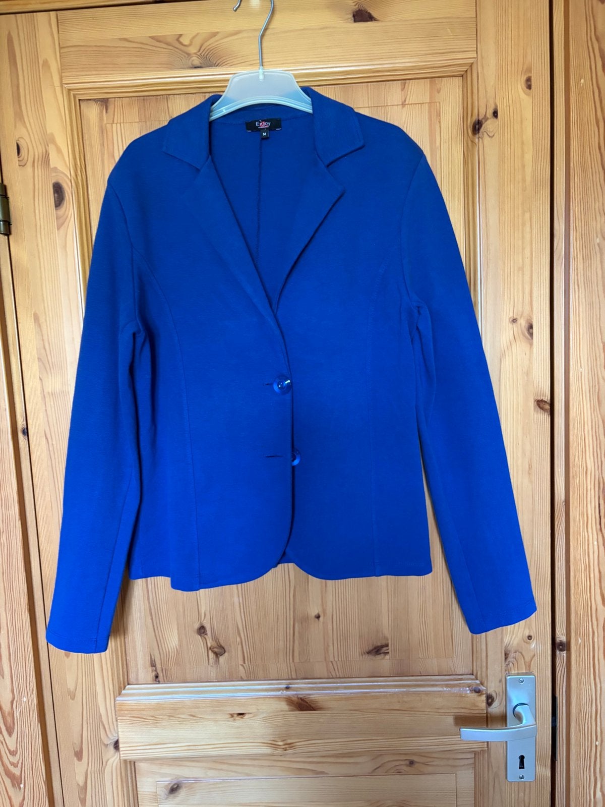 Jasje blauw 42 Enjoy M, Ophalen of Verzenden, Zo goed als nieuw, Maat 42/44 (L), Blauw