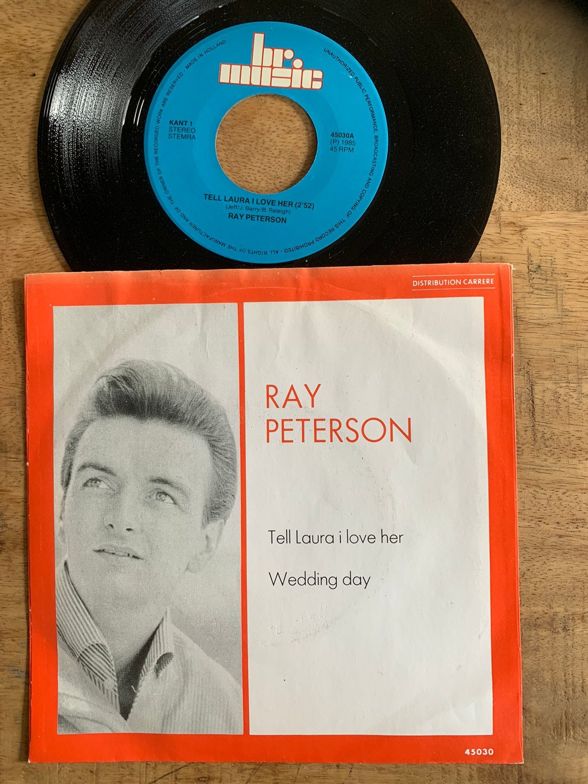Jukebox Piraten Ray Peterson Tell Laura I love her BR Music, Cd's en Dvd's, Vinyl Singles, Ophalen of Verzenden, Gebruikt, Pop