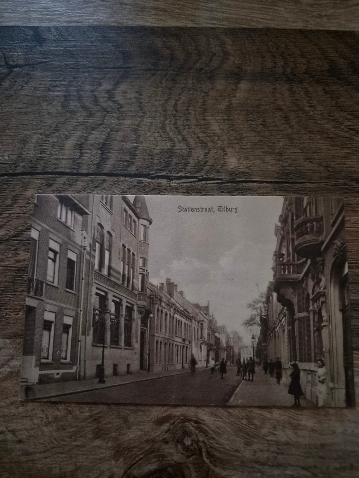 Oude Ansichtkaart Tilburg Stationsstraat (Gelopen), Verzamelen, Ophalen of Verzenden, Voor 1920, Gelopen, Noord-Brabant