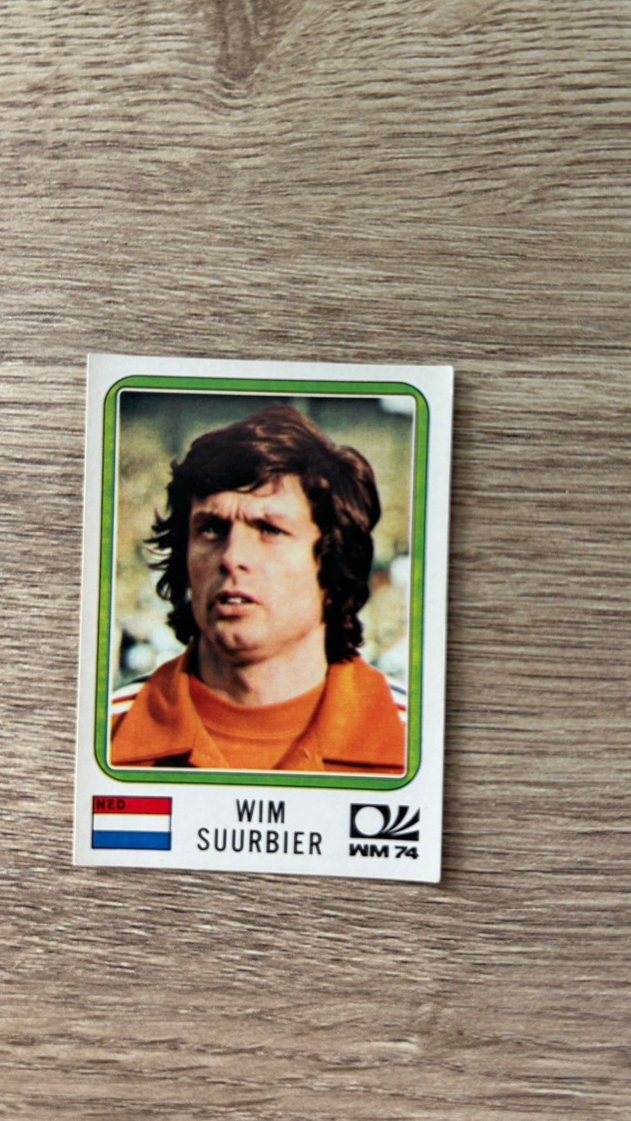 Panini München 74 plaatje Wim Suurbier WK 74, Verzenden, Zo goed als nieuw, Sticker