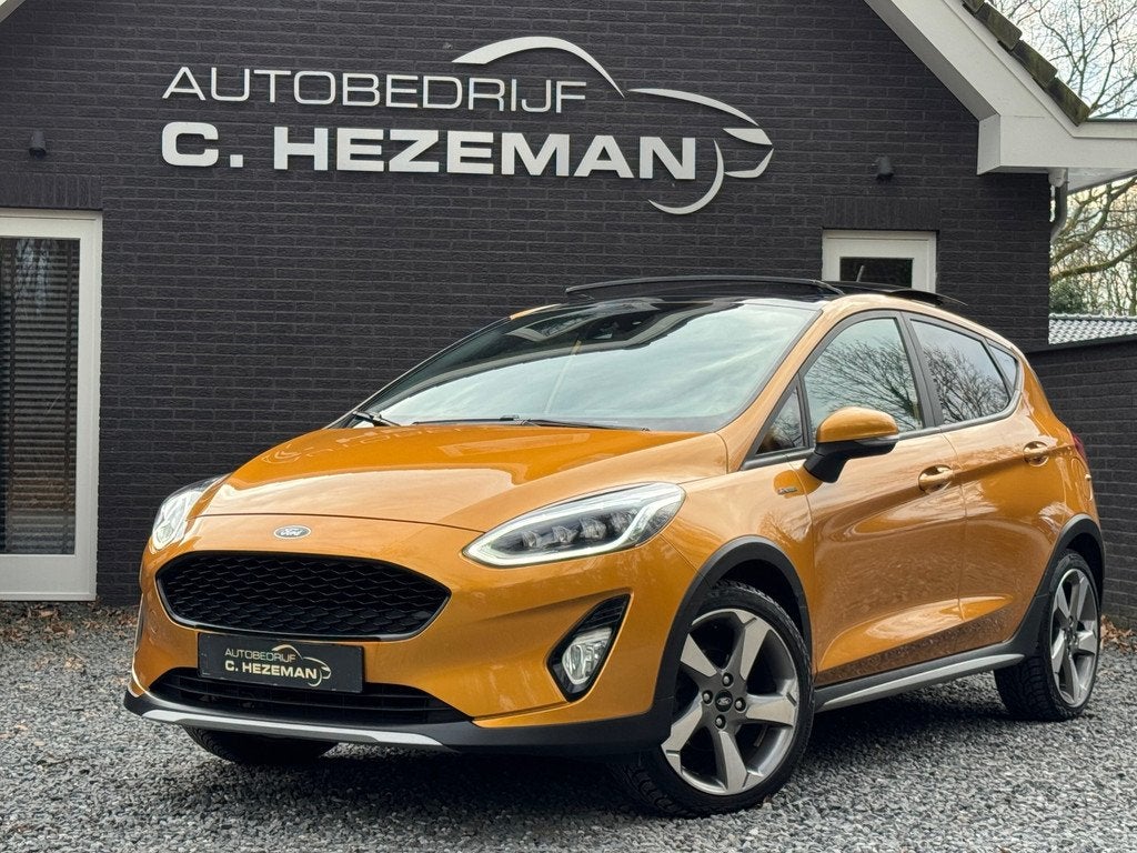 Ford Fiesta 1.0 125pk Active 1E EIG PANORAMADAK FULL LED CAM, Auto's, Ford, Voorwielaandrijving, 125 pk, Gebruikt, Zwart