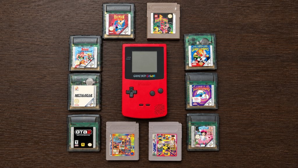 Nintendo Game Boy Color rood + 12 games, oa Metal Gear Solid, Avontuur en Actie, Gebruikt, Vanaf 18 jaar, 1 speler