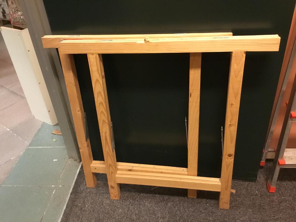 Schragen hout, Ophalen, Gebruikt