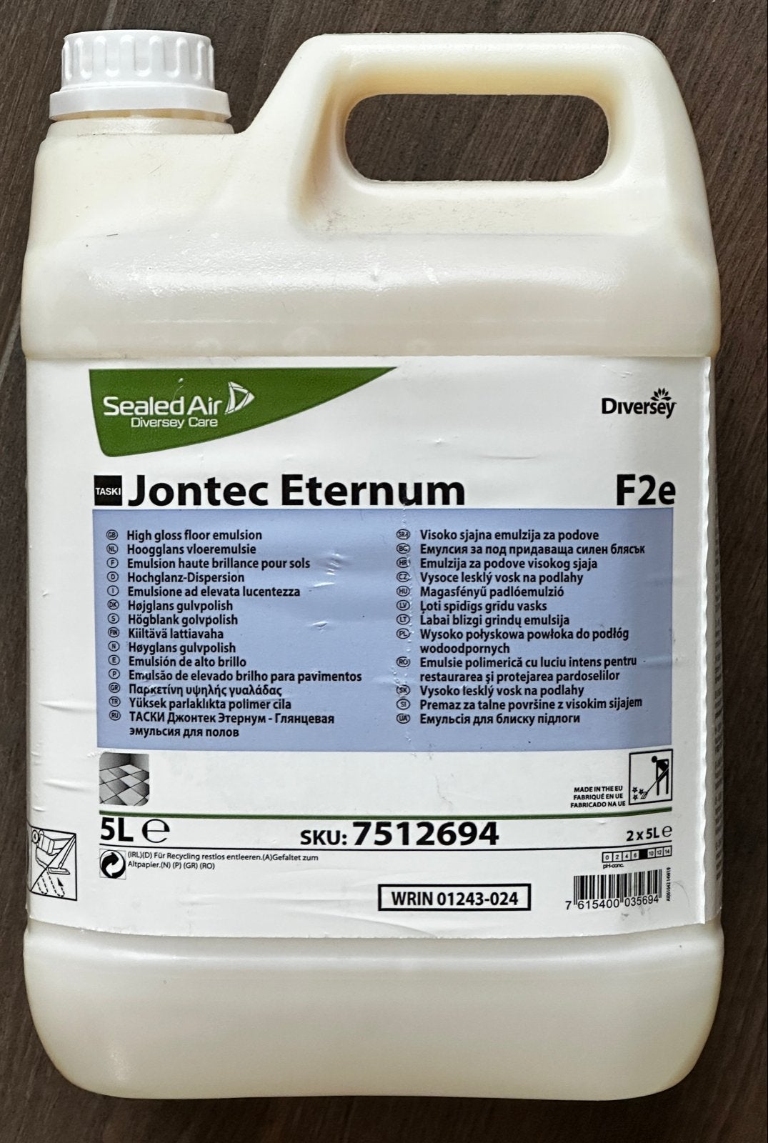 Jontec Eternum F2e High Gloss Floor Emulsion 5L, Ophalen