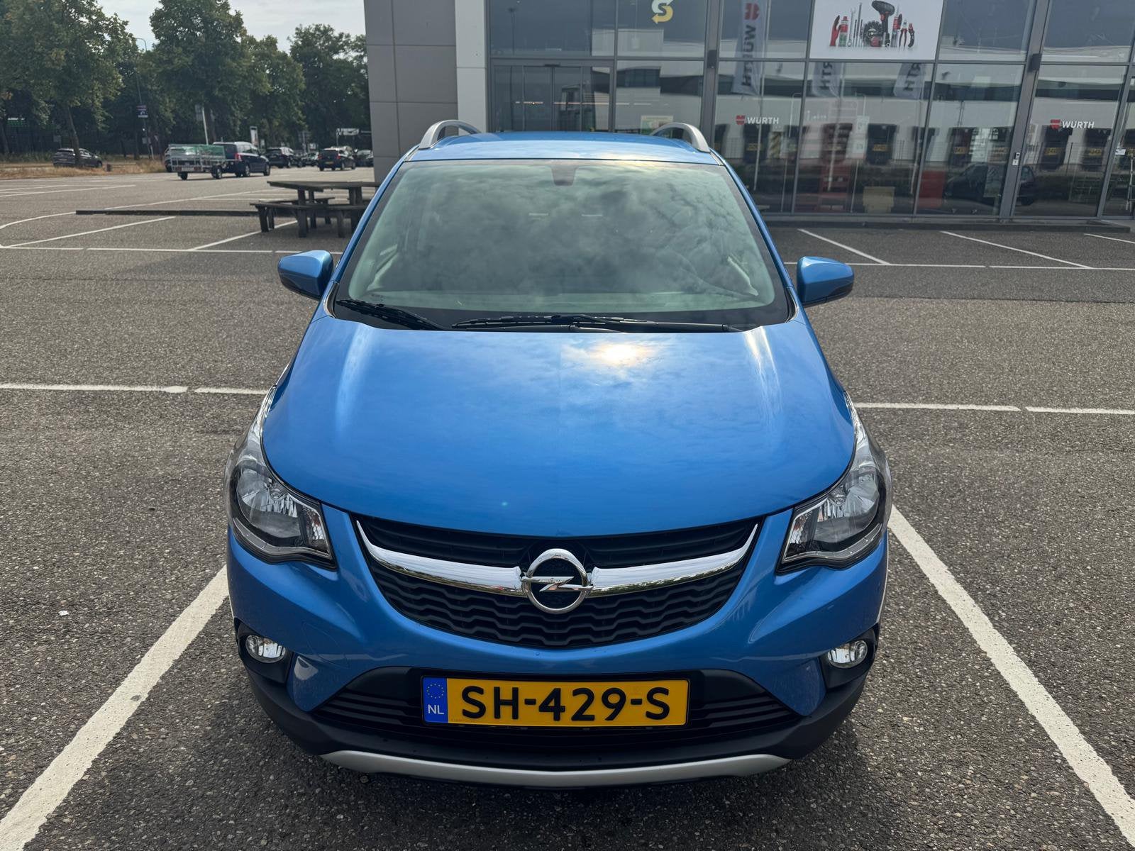 Opel Karl 1.0 Viva Rocks, 75pk 2018 Blauw, Auto's, Voorwielaandrijving, 839 kg, Stof, 74 pk
