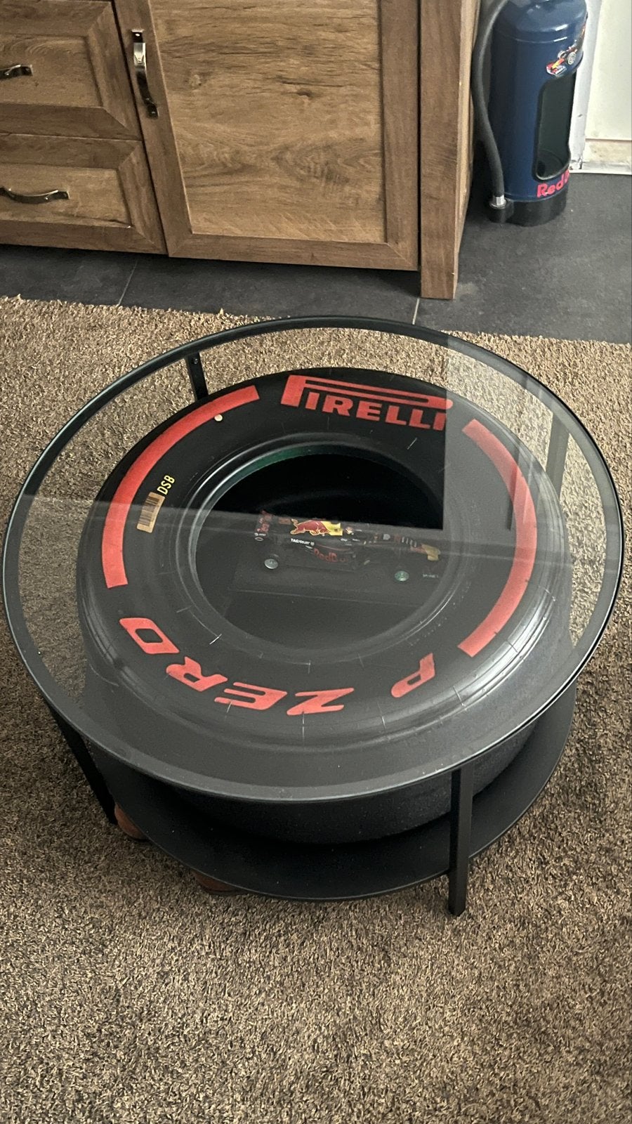 Salontafel F1 Band - Pirelli P Zero Design, Rond, 5 – 50, 50 tot 100 cm, Ophalen of Verzenden