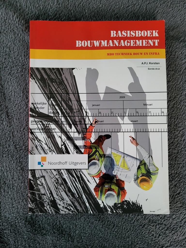 Basisboek Bouwmanagement MBO Bouw & Infra, Boeken, Verzenden, Noordhoff Uitgevers, Management, Zo goed als nieuw
