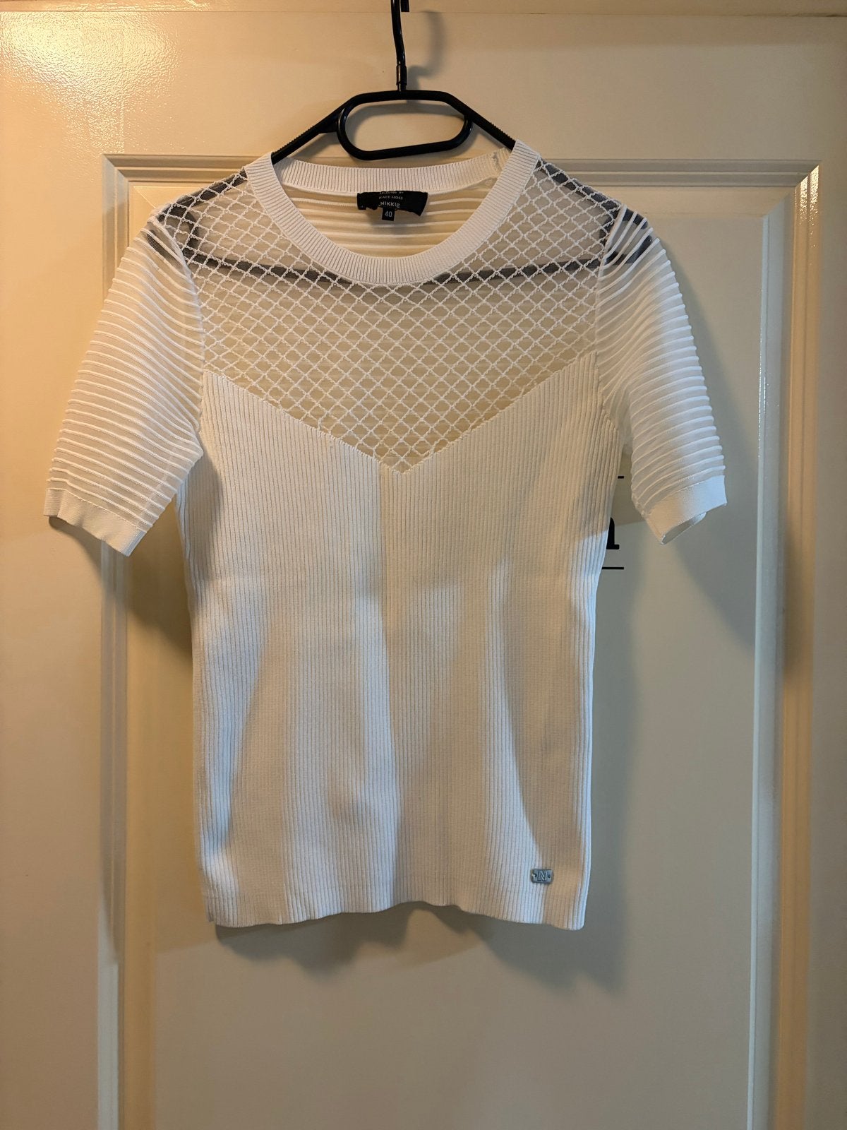 Nieuw NIKKIE Selected by Kate Moss top maat 40, Maat 38/40 (M), Wit, Nieuw, Ophalen of Verzenden