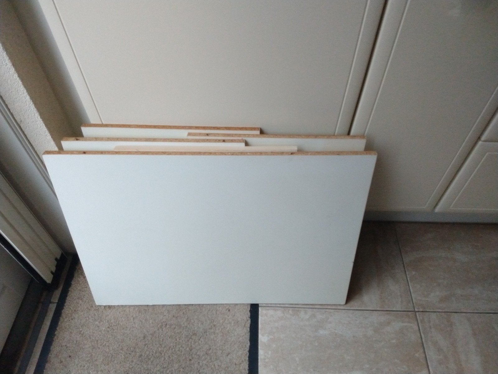 Witte meubelpanelen / planken, Ophalen of Verzenden, Gebruikt