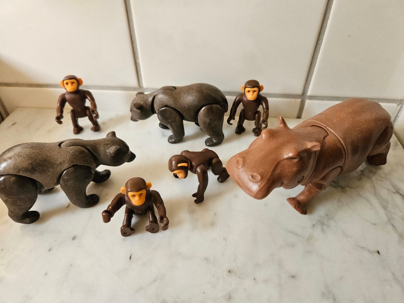Playmobiel dieren .met hek., Verzamelen, Dierenverzamelingen, Ophalen of Verzenden, Zo goed als nieuw, Beeldje of Figuurtje