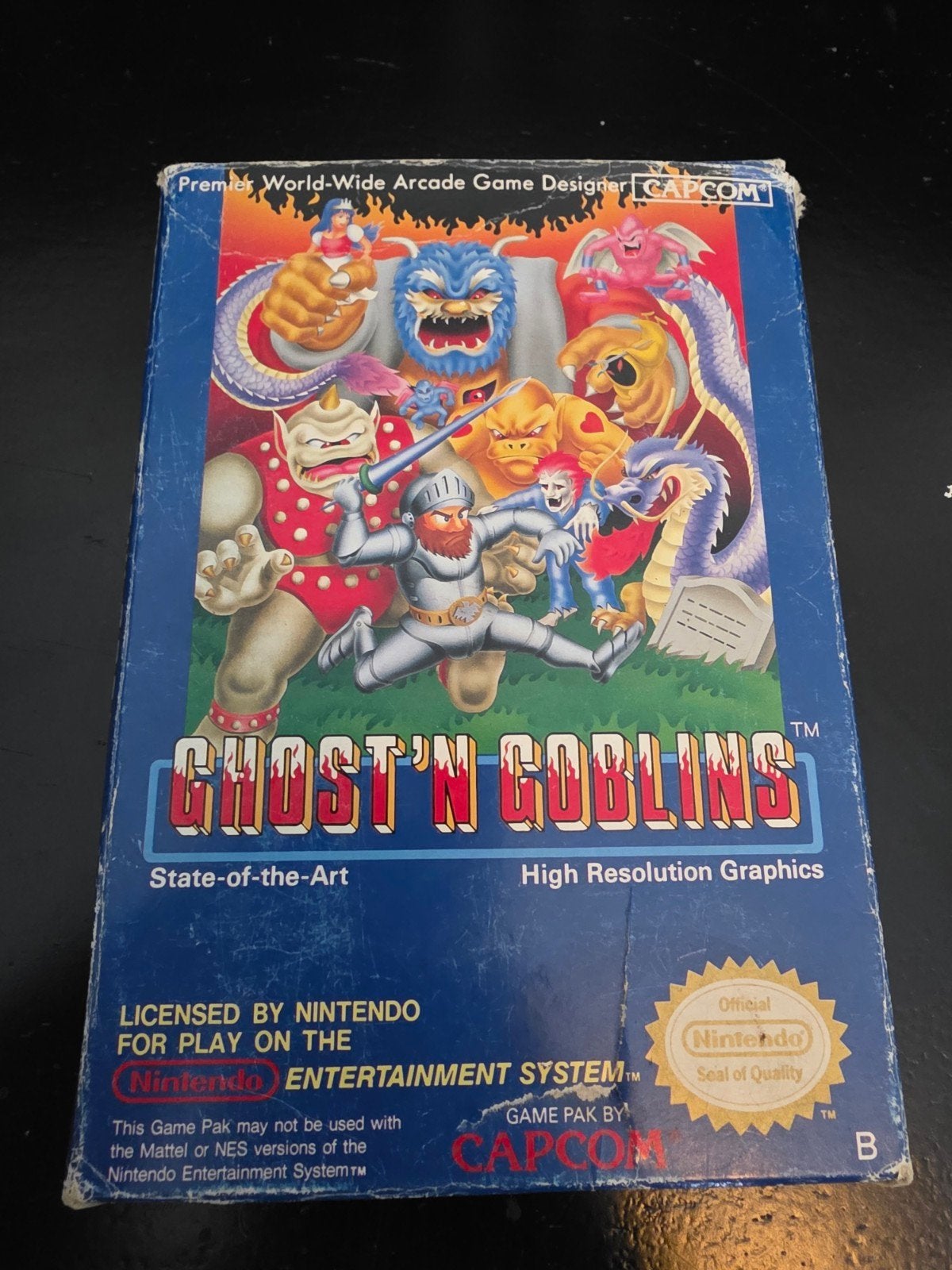 Ghost 'n Goblins NES - Compleet met doos en handleiding, Avontuur en Actie, Gebruikt, 1 speler, Ophalen of Verzenden