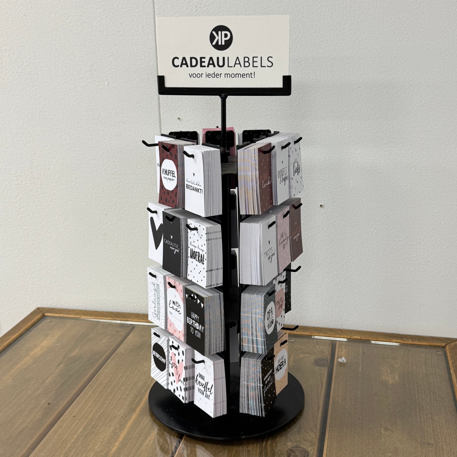 Cadeau kaartjes met Display / kaartjesmolen, Ophalen of Verzenden, Zo goed als nieuw