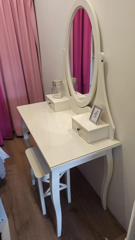 Make-up tafel met spiegel, Ophalen, Gebruikt, 50 tot 100 cm, Minder dan 100 cm