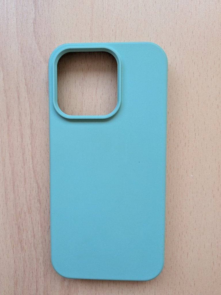 Hoesje iPhone 15 Pro siliconen mint, Ophalen of Verzenden, Gebruikt, Overige typen, Apple