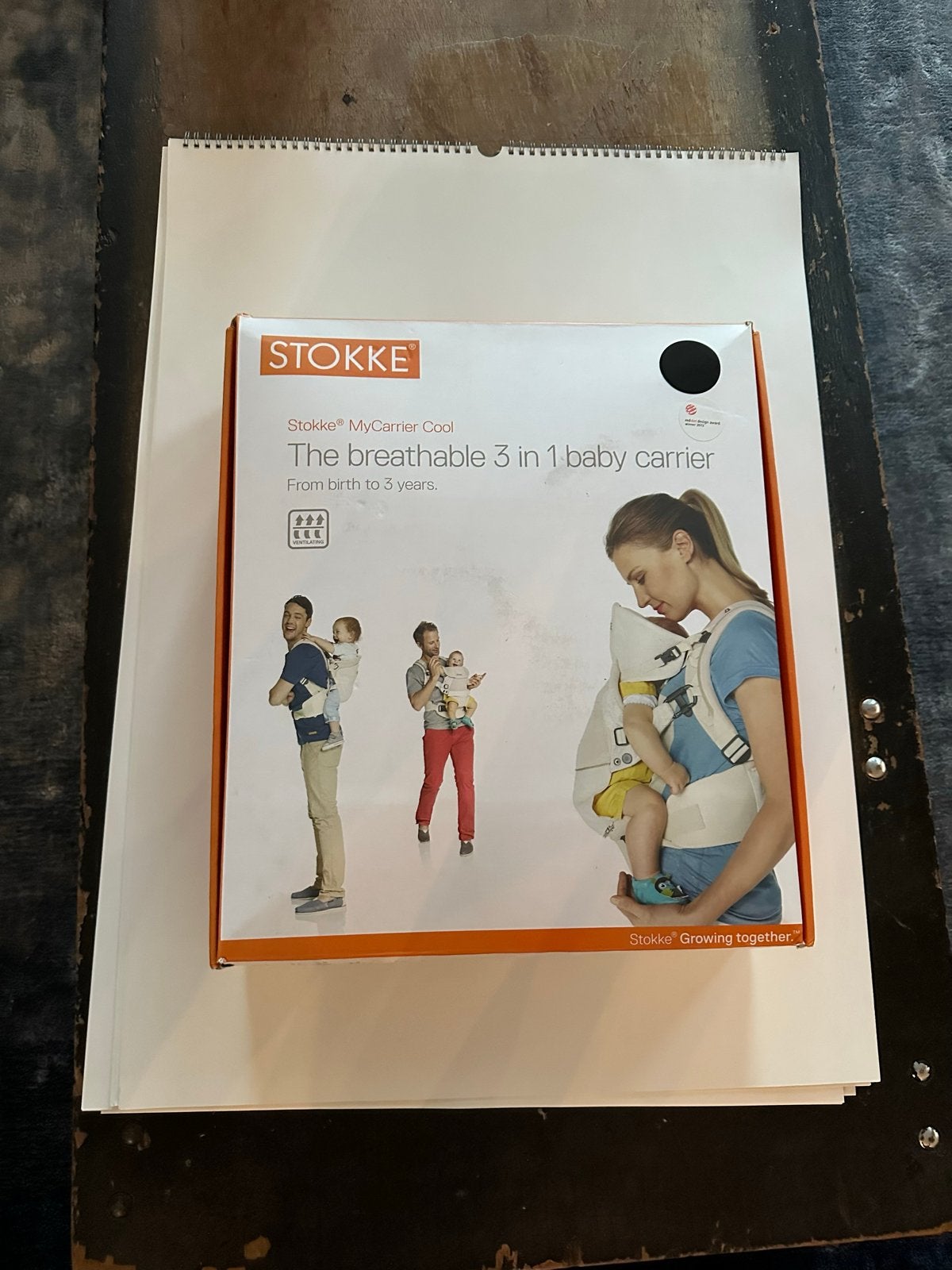 Stokke MyCarrier Cool Draagzak - Zwart, Kinderen en Baby's, Overige merken, Ophalen of Verzenden, Zo goed als nieuw, Buik, Rug of Zij
