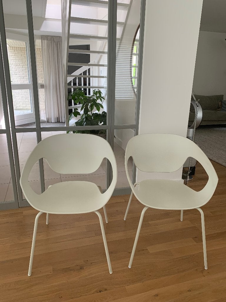 2 Casamania VAD stoelen, Ophalen, Kunststof, Twee, Wit