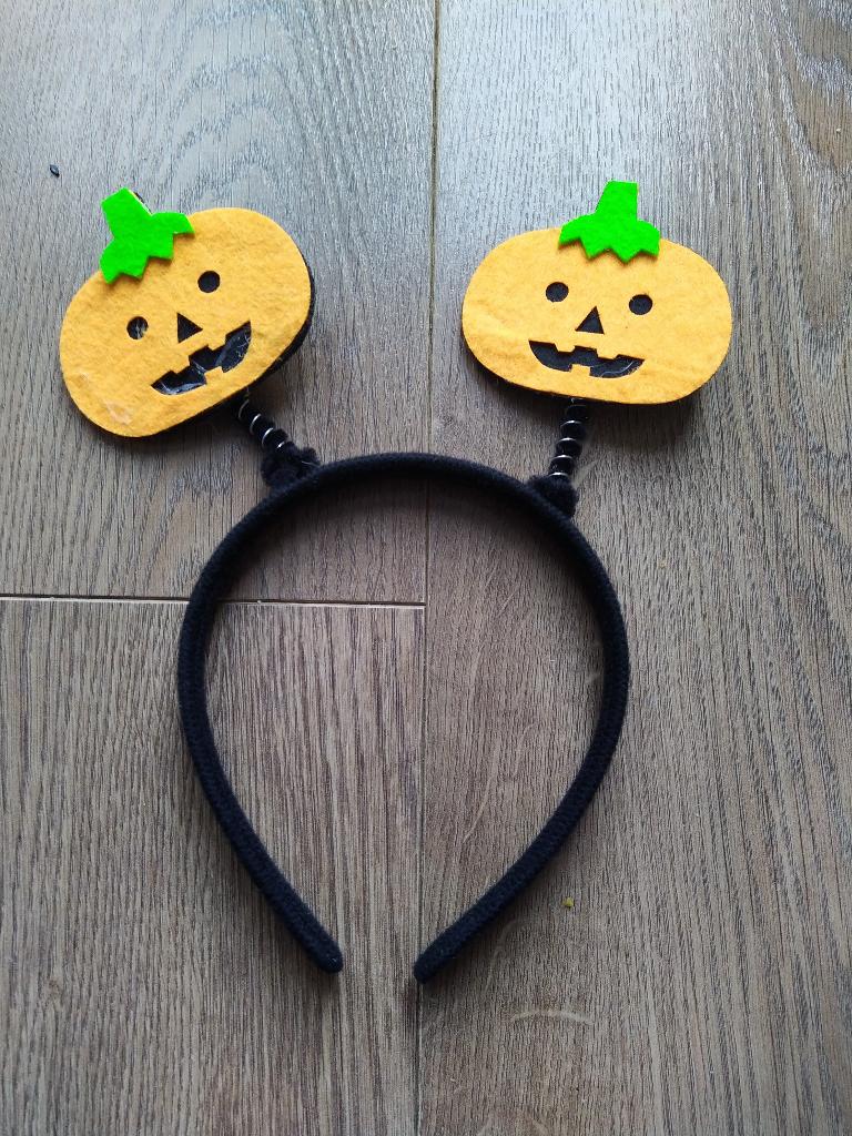 Diadeem pompoenen zgan, Ophalen of Verzenden, Zo goed als nieuw, Jongen of Meisje