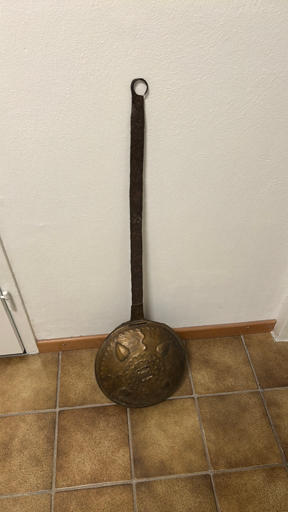 Antieke Koperen bedpan, Antiek en Kunst, Ophalen of Verzenden, Koper
