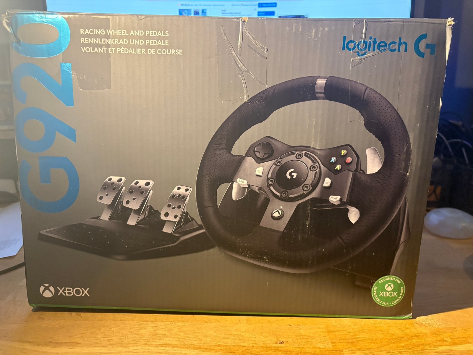 Logitech G920 stuur en pedalen