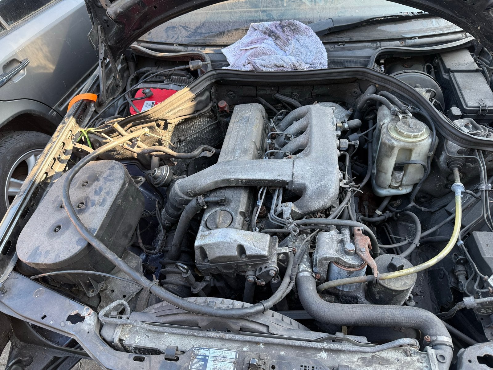 Mercedes W124 300 Turbodiesel OM603 Motor Ombouwset, Ophalen, Gebruikt, Mercedes-Benz